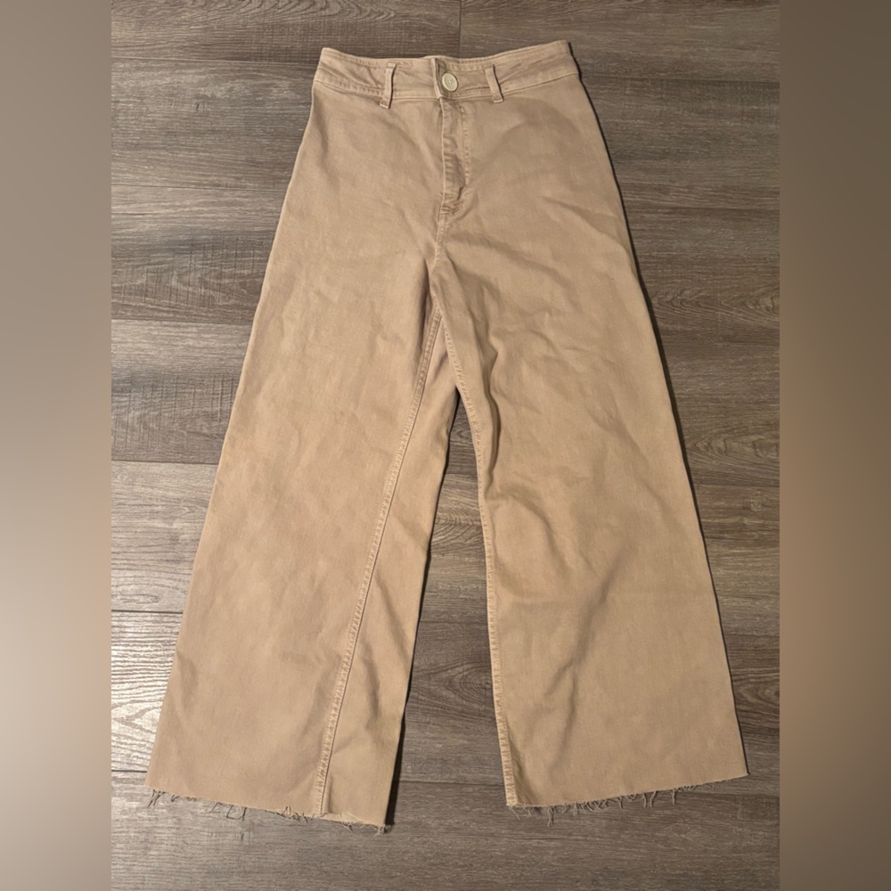 Zara Straight Leg Tan Pants
